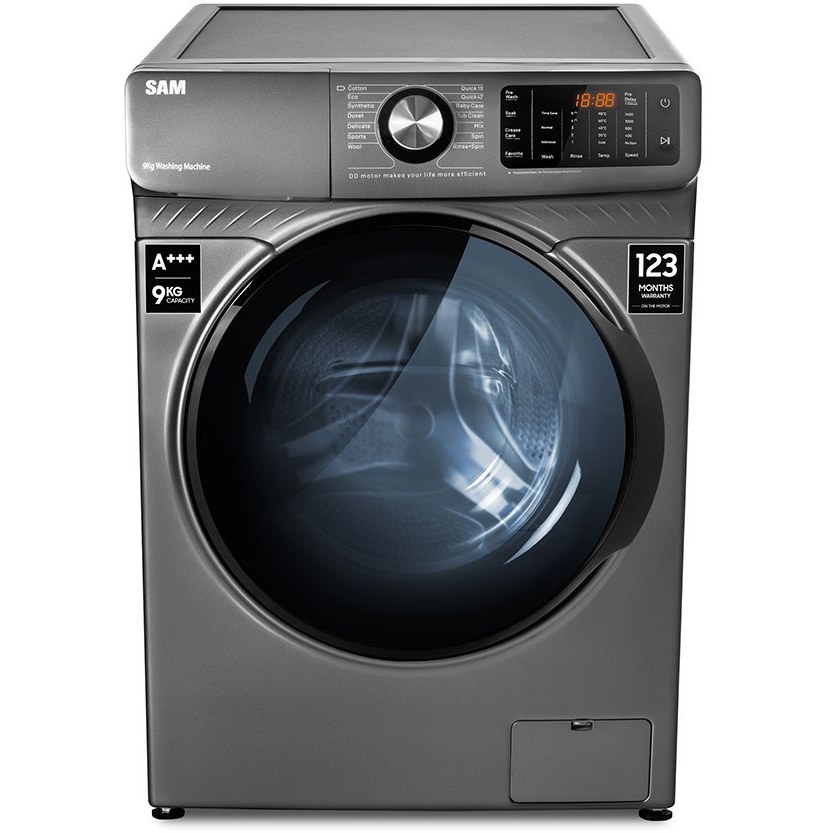 ماشین لباسشویی سام مدل DD-P1480 ظرفیت ۹ کیلوگرم درب از جلو